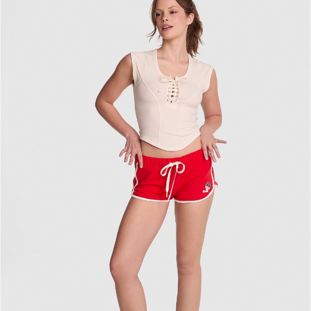 🔥VS Pink ✨bling✨ terry micro modal shorts sz XL NWT - Picture 6 of 11